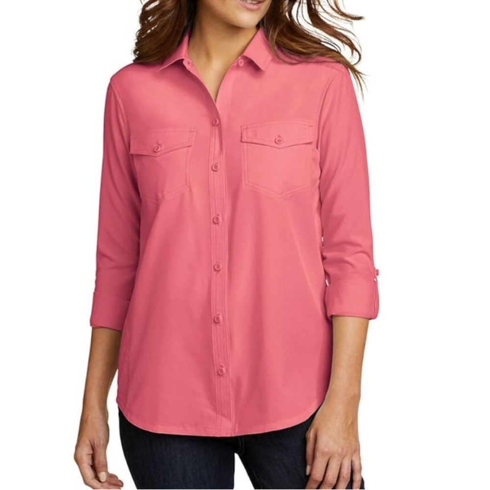 Eddie Bauer Ladies Departure Shirt, XXL